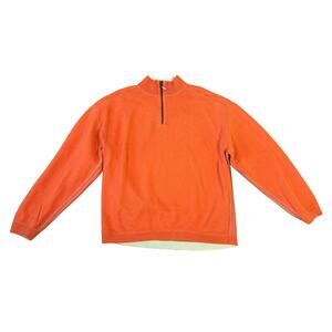 Tommy Bahama Cotton Quarter Zip Long Sleeve Sweater US Men's L
